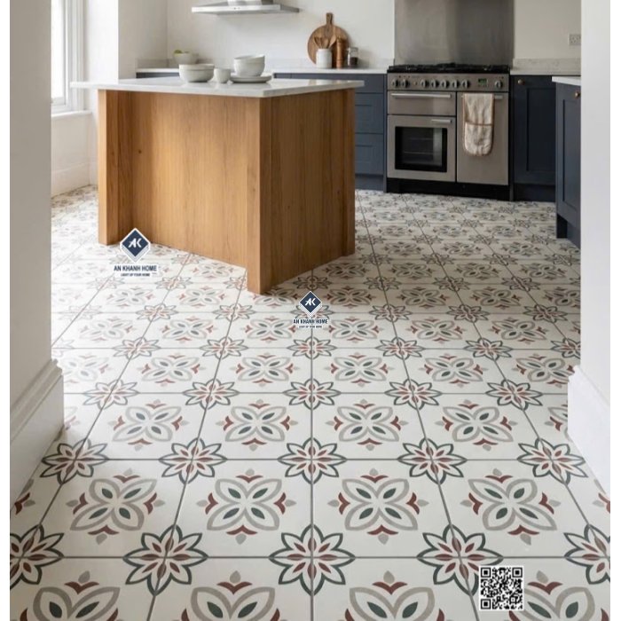 Gạch bông cổ điển họa tiết đối xứng 30x30cm