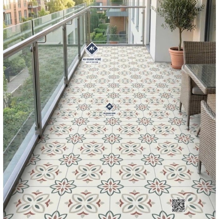Gạch bông cổ điển họa tiết đối xứng 30x30cm