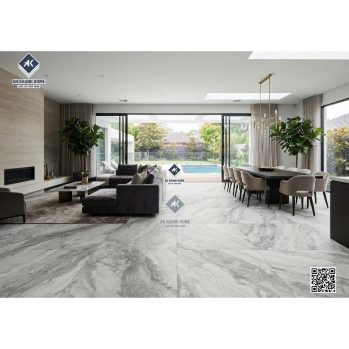 Gạch Malaysia 60x120 mờ Baby Skin vân đá Marble