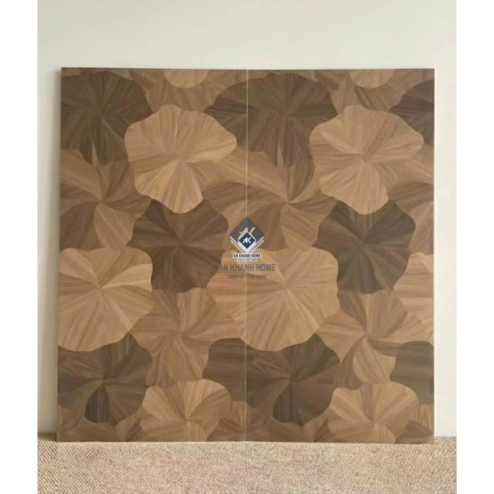 Gạch vân gỗ hoạ tiết lá sen 60x120 trung quốc