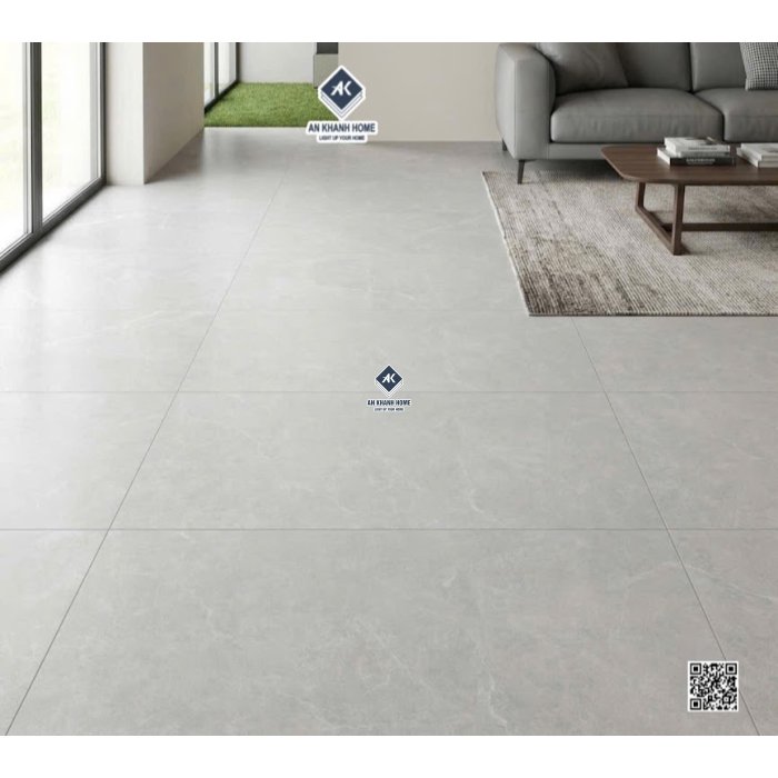 Gạch khổ lớn kis 60x120 granite đá mờ xám nhạt
