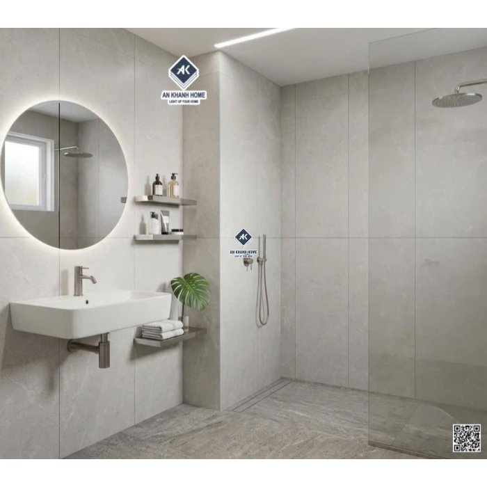 Gạch khổ lớn kis 60x120 granite đá mờ xám nhạt