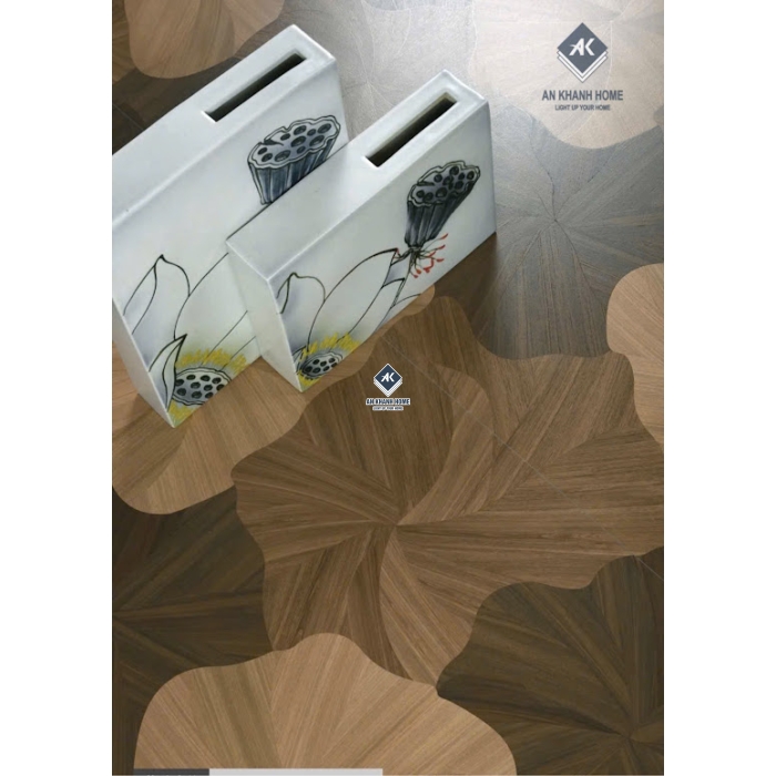 Gạch vân gỗ hoạ tiết lá sen 60x120 trung quốc