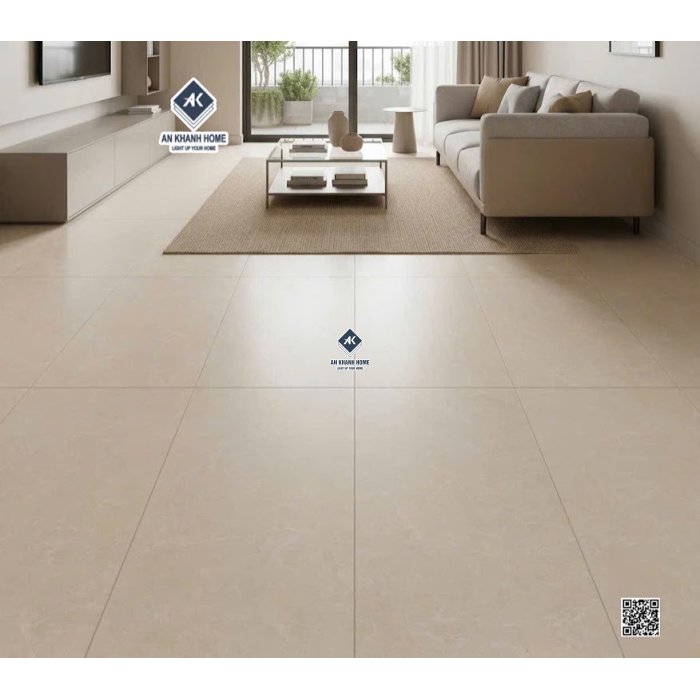 Gạch granite đá mờ kis 60x120 màu vàng kem
