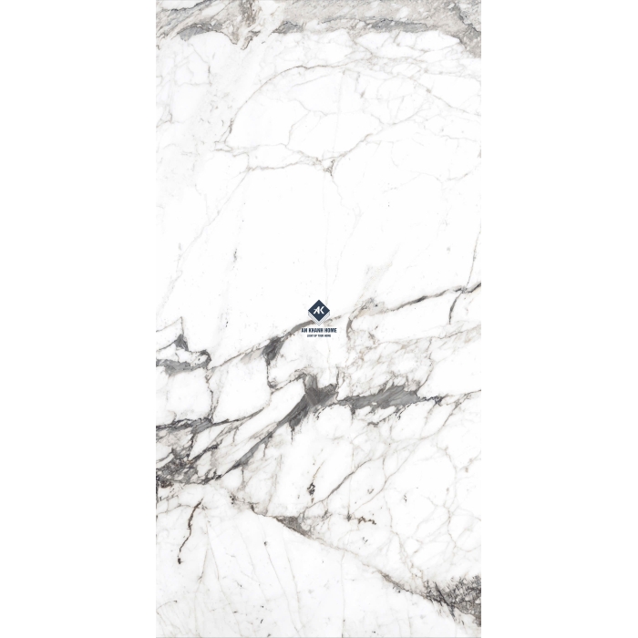 Gạch Ấn Độ 80x160 CALCATA WHITE NATURAL Bề Mặt Bóng