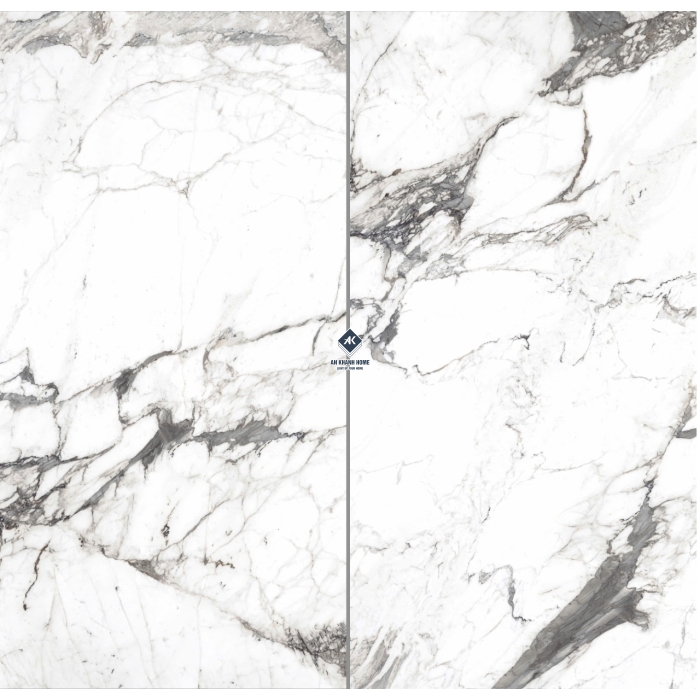 Gạch Ấn Độ 80x160 CALCATA WHITE NATURAL Bề Mặt Bóng