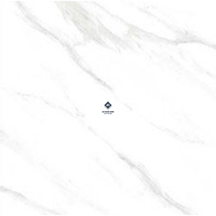 Gạch Ấn Độ 80x80 Màu Trắng Vân Mây Staturio White AKS-88.5001 Bề Mặt Bóng