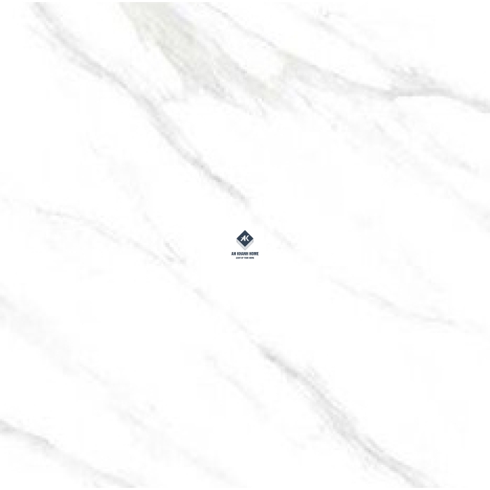 Gạch Ấn Độ 80x80 Màu Trắng Vân Mây Staturio White AKS-88.5001 Bề Mặt Bóng