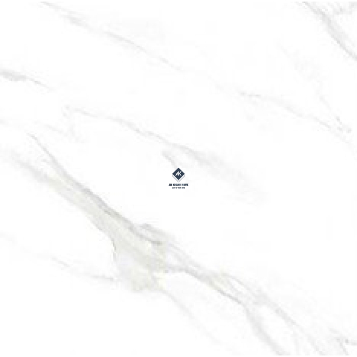 Gạch Ấn Độ 80x80 Màu Trắng Vân Mây Staturio White AKS-88.5001 Bề Mặt Bóng