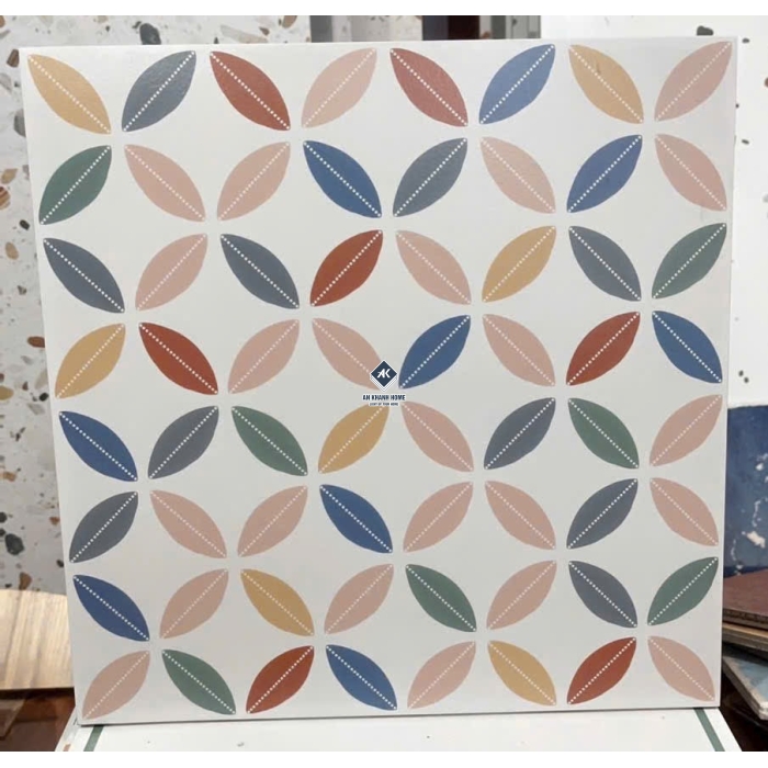 Gạch bông 30x30 hoạ tiết đồng tiền xu giả cổ