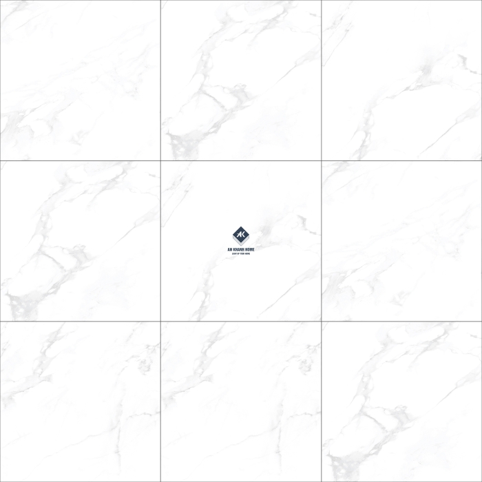 Gạch Ấn Độ 80x80 Màu Trắng Vân Đá Marble PEARL STAUARIO Bề Mặt Bóng