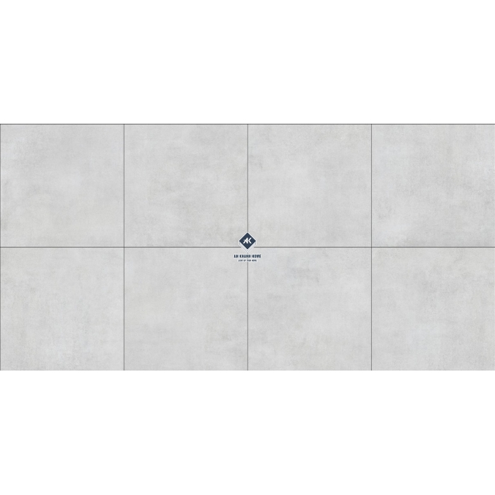  Gạch Ấn Độ 60x60 Màu Xám Xi Măng IN15M Tibet Bianco Bề Mặt Mờ