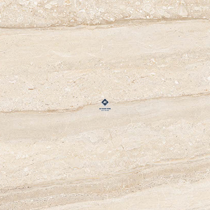 Gạch Ấn Độ 80x80 Màu Kem Vân Đá Dyna Cream AK-80.009 Bề Mặt Bóng