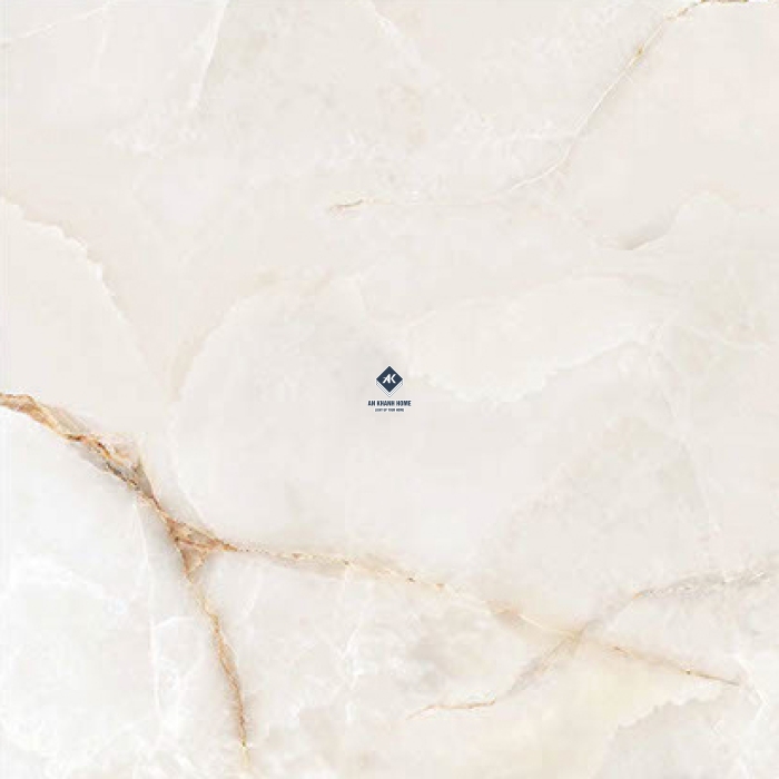 Gạch nhập khẩu  Ấn Độ 80x80 màu kem vàng vân đá Onyx Ice