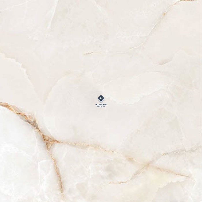 Gạch nhập khẩu  Ấn Độ 80x80 màu kem vàng vân đá Onyx Ice