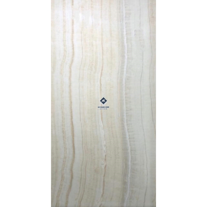 Gạch Ấn Độ 120x240 AVA-2405 Màu trắng kem vân ngọc trai Bề Mặt Bóng