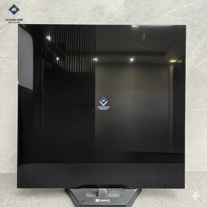 Gạch 60x60 màu đen trơn bóng đơn sắc không vân