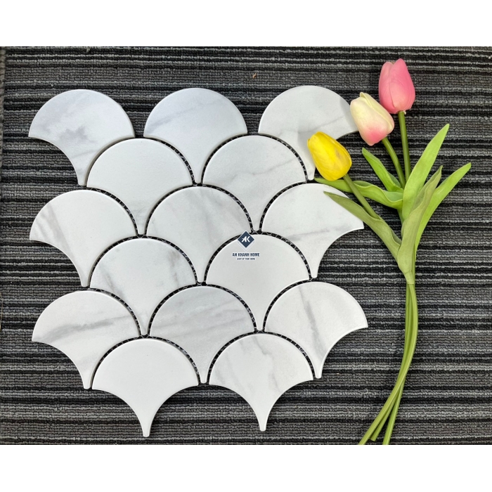 Gạch mosaic vảy cá bóng - mờ - men rạn các loại