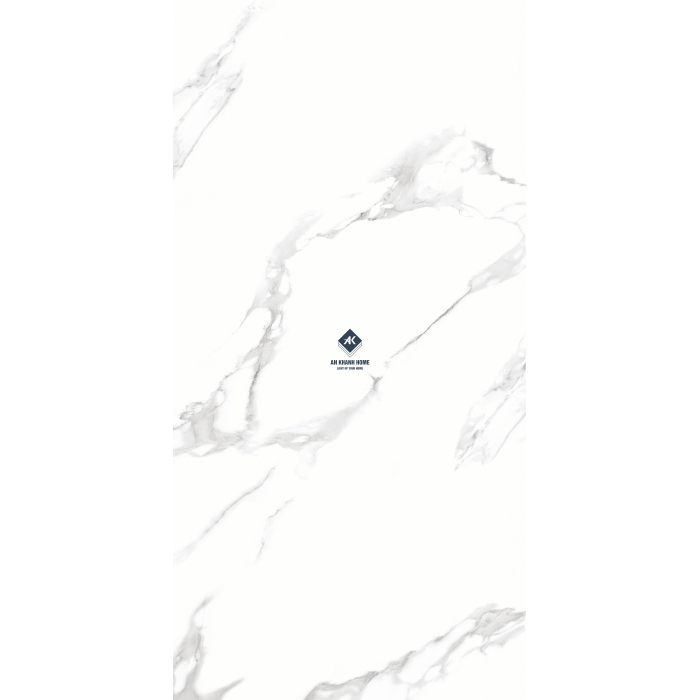 Gạch Ấn Độ 60x120 Trắng Vân Đá Marble Carrara Bianco Bề Mặt Siêu Bóng