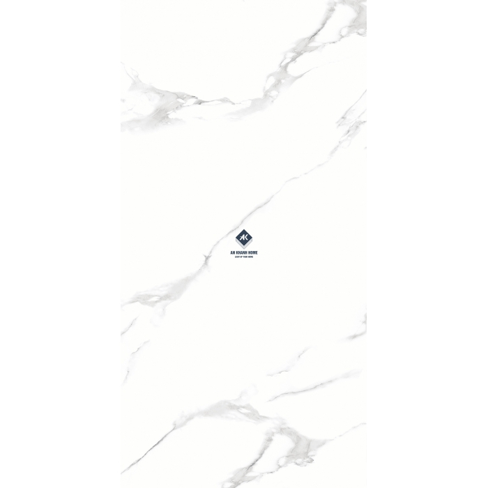 Gạch Ấn Độ 60x120 Trắng Vân Đá Marble Carrara Bianco Bề Mặt Siêu Bóng
