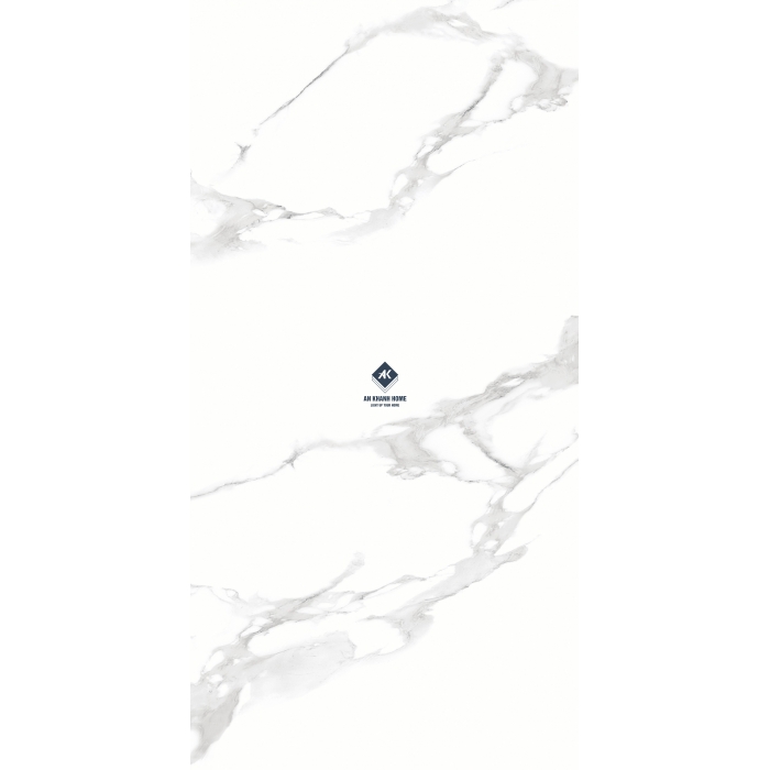 Gạch Ấn Độ 60x120 Trắng Vân Đá Marble Carrara Bianco Bề Mặt Siêu Bóng