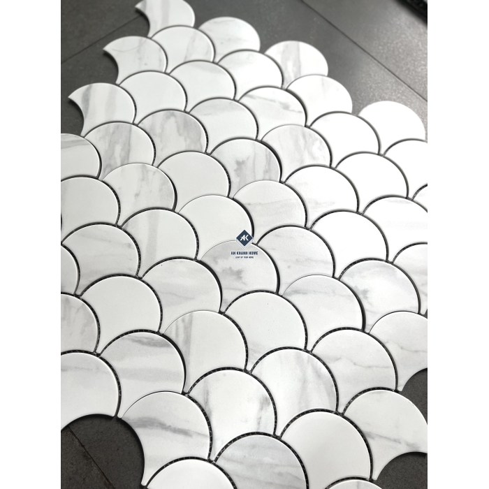 Gạch mosaic vảy cá bóng - mờ - men rạn các loại