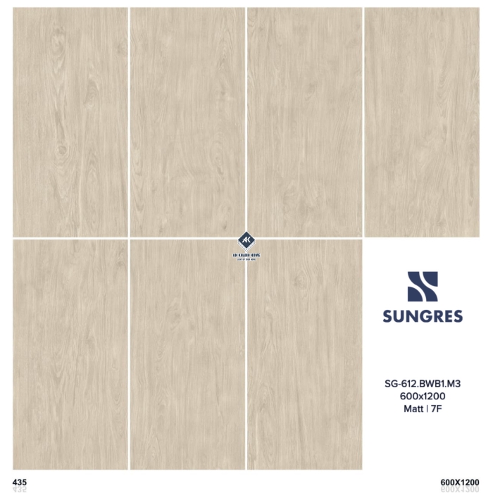 Gạch 60x120 Ấn Độ Vân Gỗ màu kem vàng tone ấm mờ