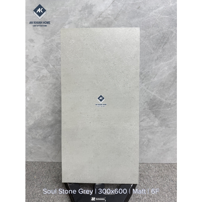 Gạch HCMC1.10CE Soul Stone Grey vân xi măng mix hạt màu xám bề mặt mờ