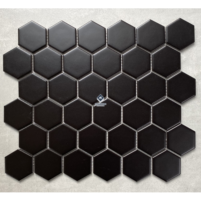 Gạch mosaic lục giác bóng - mờ - đơn sắc - vân đá các loại