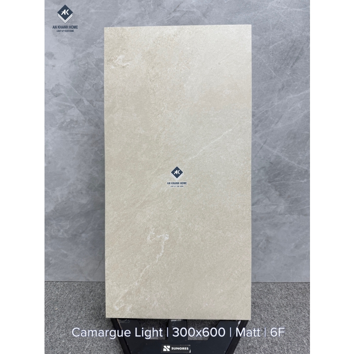 Gạch HCMC1.64ST CAMARGUE LIGHT vân đá màu kem bề mặt mờ