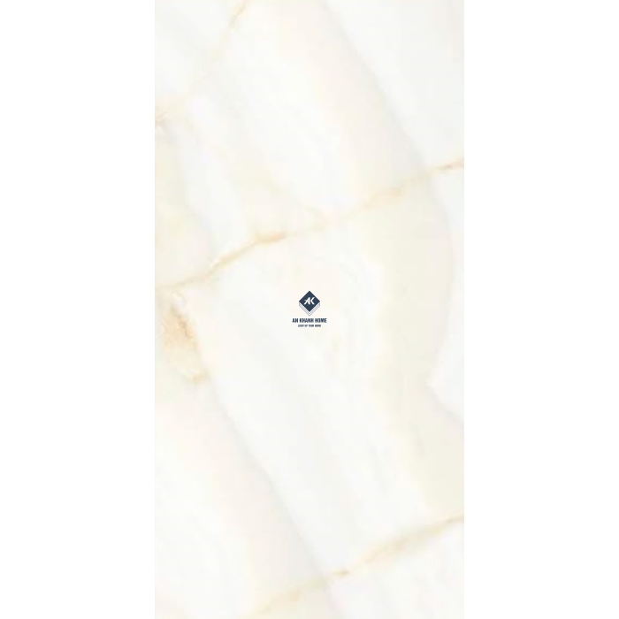 Gạch Ấn Độ 80x160 Màu Kem Vân Ngọc Onyx Green AKH-801601 Bề Mặt Siêu Bóng 