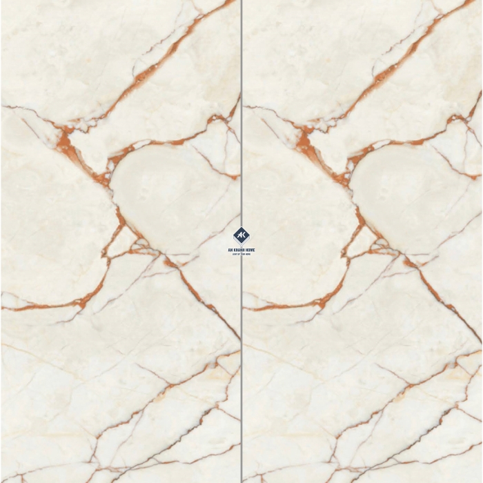 Gạch Ấn Độ 80x160 Màu Be Hoa Hồng Rosalia Beige Bề Mặt Bóng
