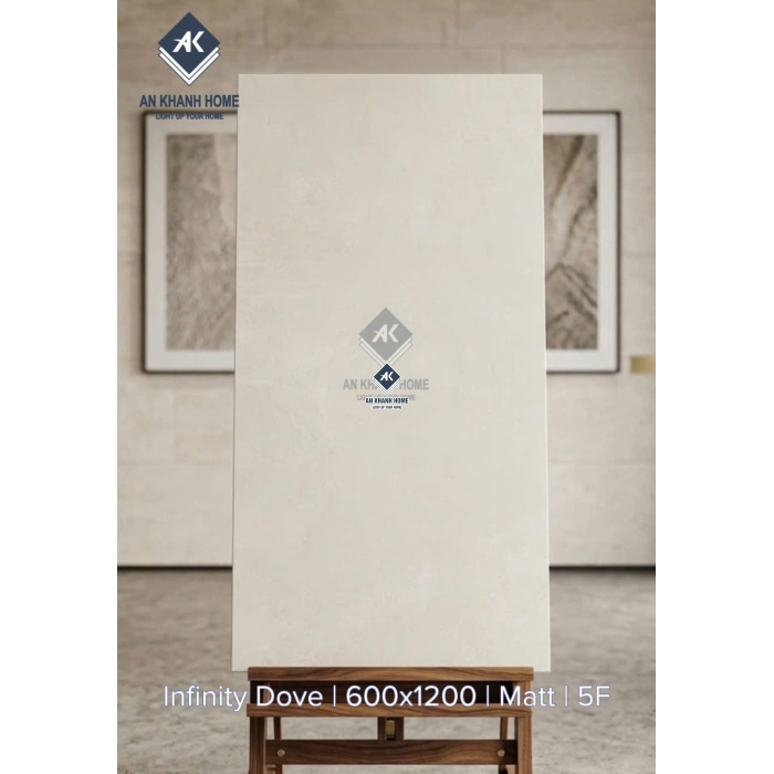Gạch ấn độ 60x120cm đá mờ màu kem nhạt Infinity Dove 