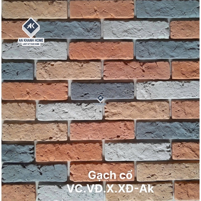 Gạch bê tông chămpa giả cổ ốp xây tường trang trí