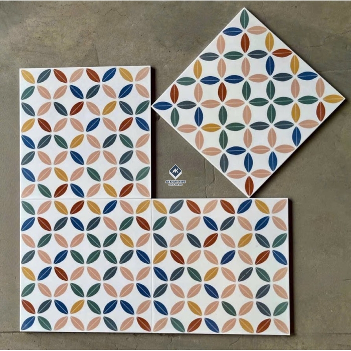 Gạch bông 30x30 hoạ tiết đồng tiền xu giả cổ