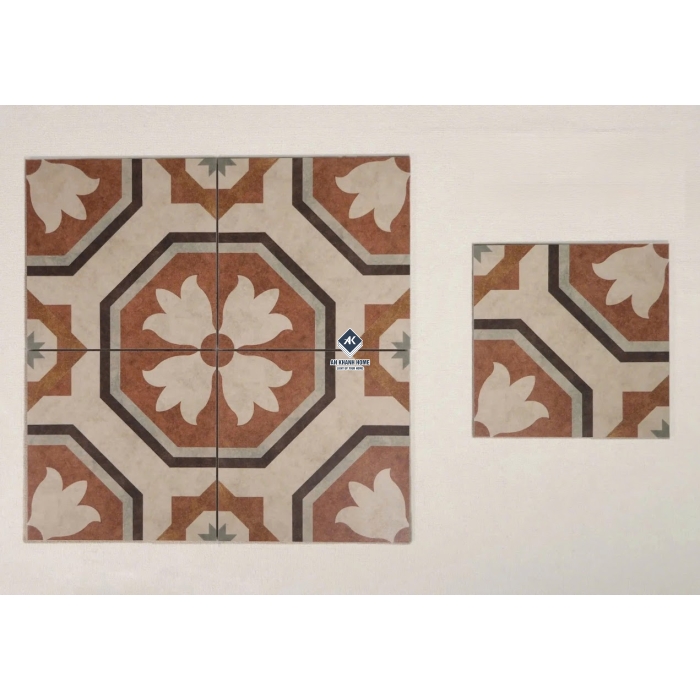 Gạch bông giả cổ 30x30cm hoạ tiết tối giản