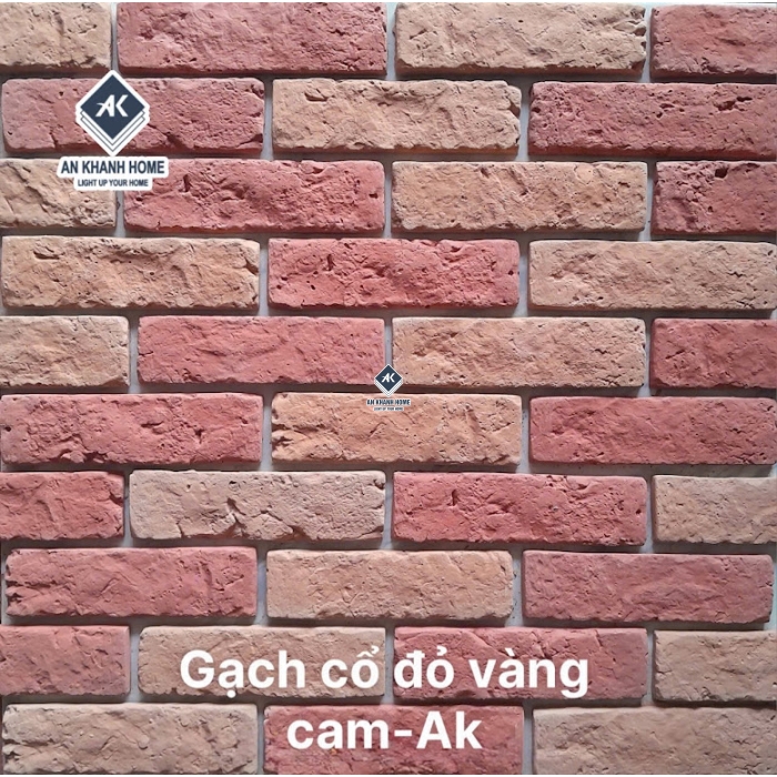 Gạch cổ champa đỏ vàng cam
