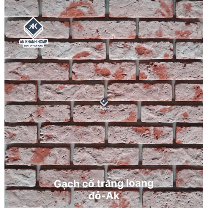 Gạch giả cổ trắng loang chămpa