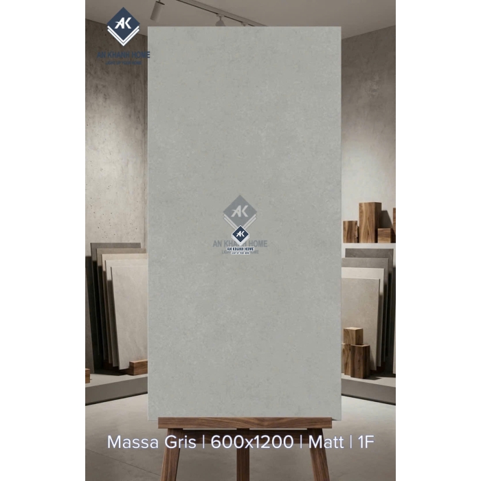 Gạch đá mờ xám xi măng Massa Gris 60x120cm ấn độ 
