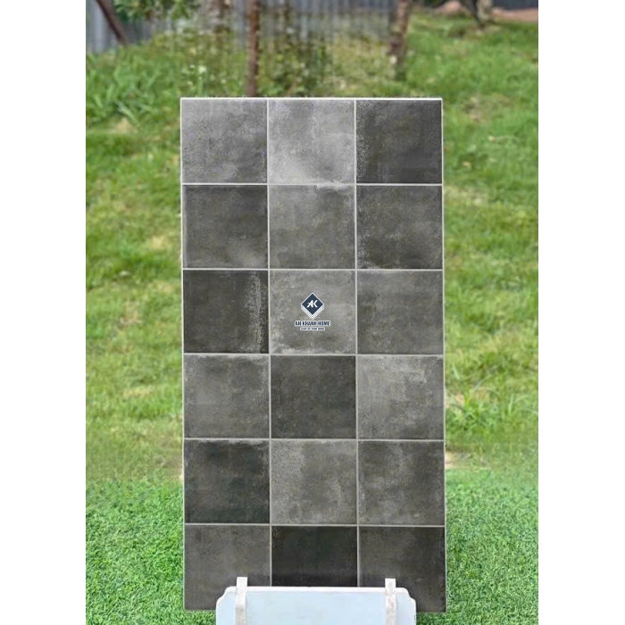 Gạch giả thẻ 40x80 mix màu tối hiệu ứng