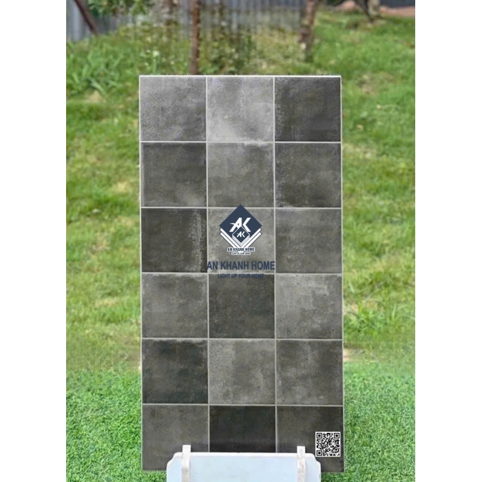 Gạch giả thẻ 40x80 mix màu tối hiệu ứng
