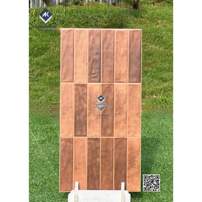 Gạch giả thẻ mix màu bề mặt lượn sóng 40x80cm trung quốc
