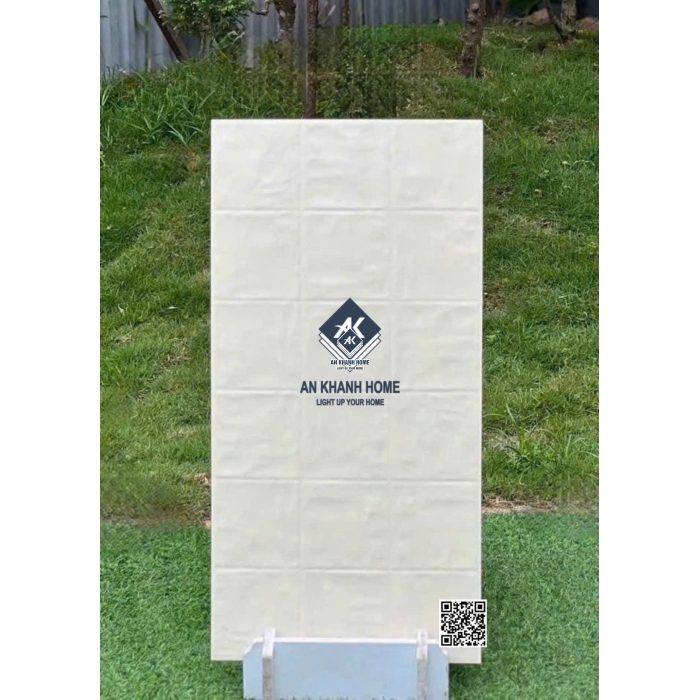 Gạch giả thẻ trung quốc 40x80cm kem lượn sóng