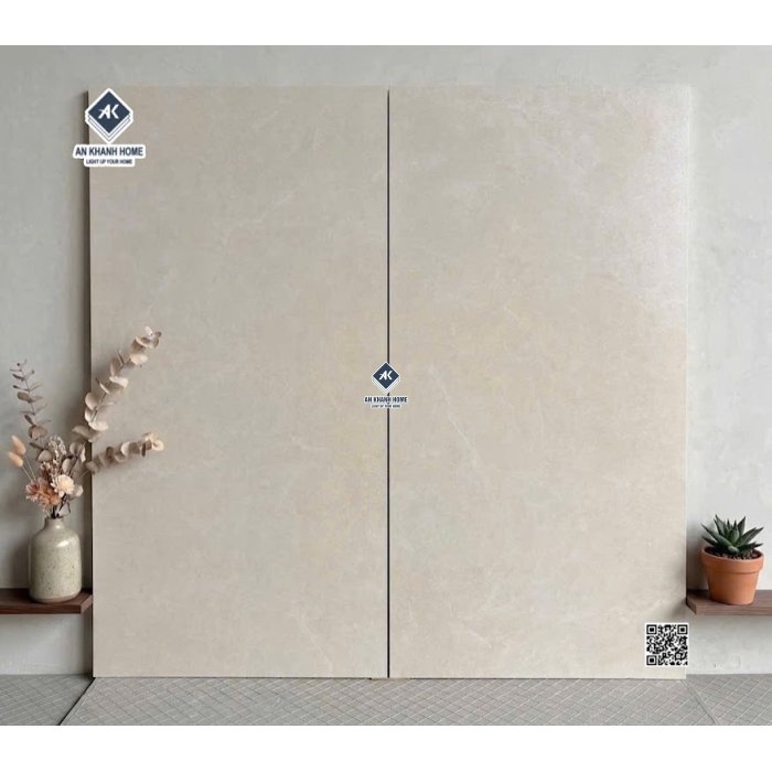 Gạch granite đá mờ kis 60x120 màu vàng kem