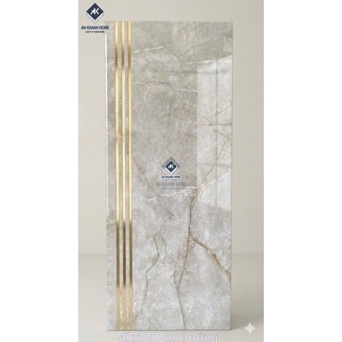 Gạch lát bậc cầu thang xám marble nhũ vàng 47x120 trung quốc