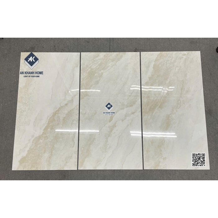 Gạch Malaysia 60x120 màu kem Alchemy vân đá Marble bóng kiếng