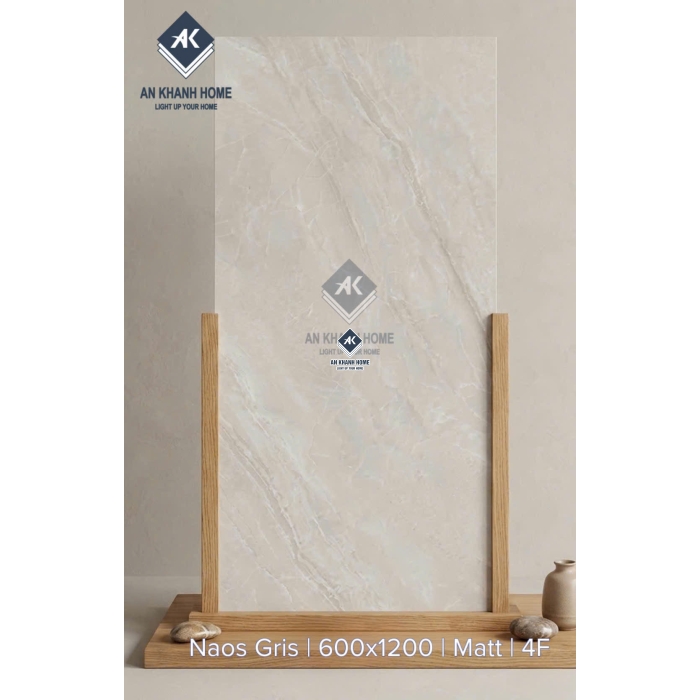 Gạch ốp lát ấn độ 60x120 Naos Gris bề mặt mờ vân đá đẹp