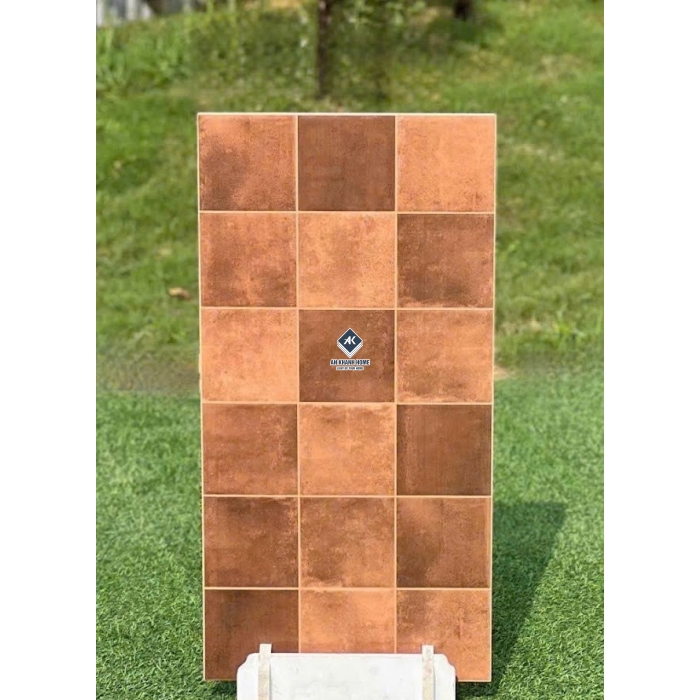 Gạch ốp tường 40x80 giả thẻ mix màu hiệu ứng