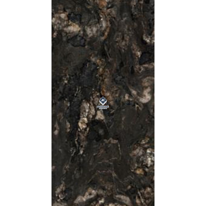 Gạch Ấn Độ 80x160 Màu Đen Nâu Brown Negro AVA-816.D08 Bề Mặt Siêu Bóng