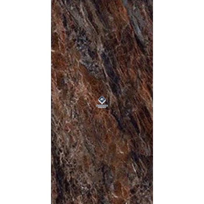 Gạch Ấn Độ 80x160 Màu Nâu Socola Tithof Choco VA-816.17 Bề Mặt Siêu Bóng